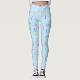 Blauer Regenbogen Sprinklen Konfetti Spaß farbenfr Leggings