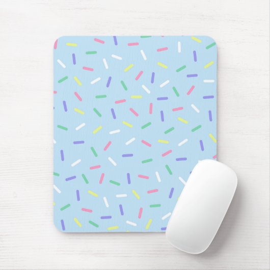 Blauer Regenbogen Sprinklen Konfetti Spaß farbenfr Mousepad (Mit Mouse)