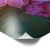 Blauer Regenbogen Winged Sunbird Fantasy Bird Fotodruck (Ecke)