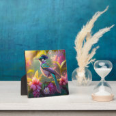 Blauer Regenbogen Winged Sunbird Fantasy Bird Fotoplatte (InSitu)