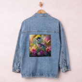 Blauer Regenbogen Winged Sunbird Fantasy Bird Jeansjacke (Hangar)