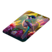 Blauer Regenbogen Winged Sunbird Fantasy Bird Magnet (Linke Seite)