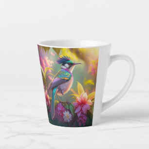 Blauer Regenbogen Winged Sunbird Fantasy Bird Milchtasse