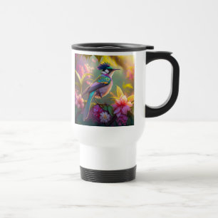 Blauer Regenbogen Winged Sunbird Fantasy Bird Reisebecher