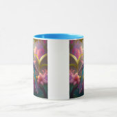 Blauer Regenbogen Winged Sunbird Fantasy Bird Tasse (Zentrum)