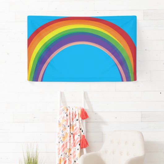 Blauer Regenbogenbanner Banner (Insitu)