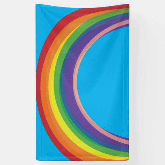 Blauer Regenbogenbanner Banner (Vertikal)