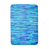 Blauer Regenfall Abstrakt Badematte (Vorderseite Vertikal)
