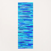 Blauer Regenfall Abstrakt Yogamatte (Vorderseite)