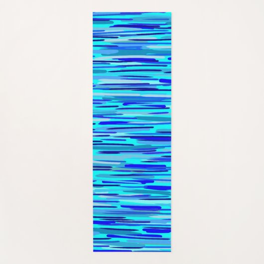 Blauer Regenfall Abstrakt Yogamatte (Vorderseite)