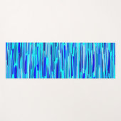 Blauer Regenfall Abstrakt Yogamatte (Vorderseite (Horizontal))