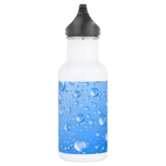 Blauer Regenfall Edelstahlflasche (Rechts)