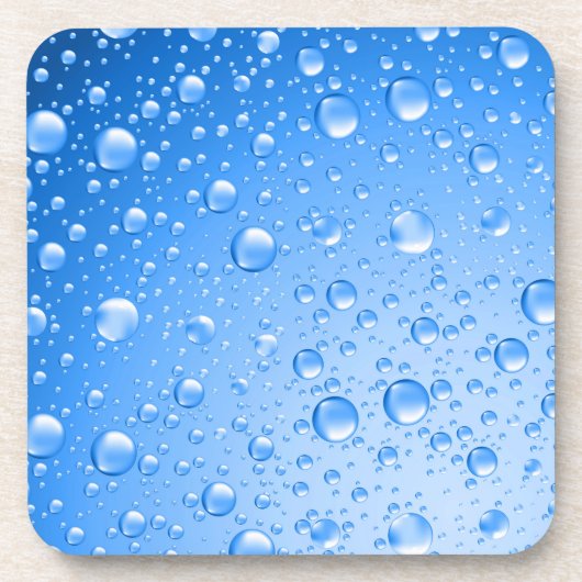 Blauer Regenfall Untersetzer (Vorderseite)