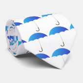 Blauer Regenschirm Krawatte (Gerollt)