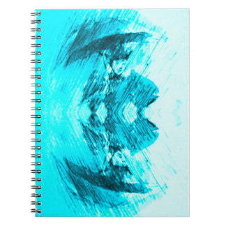 Blauer Regentag Notizblock