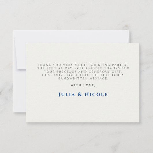 Blauer Regenwald mit blauem Rosa bei Evergreen Wed (Rückseite)