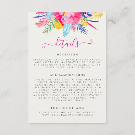 Blauer Regenwald mit blauem Rosa bei Evergreen Wed Begleitkarte (Vorderseite)