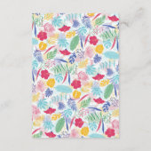 Blauer Regenwald mit blauem Rosa bei Evergreen Wed Begleitkarte (Rückseite)