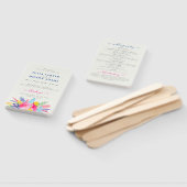 Blauer Regenwald mit blauem Rosa bei Evergreen Wed Fächer (Non-assembled)