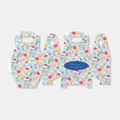 Blauer Regenwald mit blauem Rosa bei Evergreen Wed Geschenkschachtel (Ungefaltet)