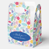 Blauer Regenwald mit blauem Rosa bei Evergreen Wed Geschenkschachtel (Geöffnet)