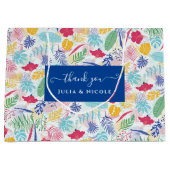 Blauer Regenwald mit blauem Rosa bei Evergreen Wed Große Geschenktüte (Vorderseite)