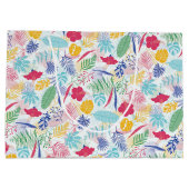 Blauer Regenwald mit blauem Rosa bei Evergreen Wed Große Geschenktüte (Rückseite)