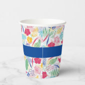 Blauer Regenwald mit blauem Rosa bei Evergreen Wed Pappbecher (Rechts)