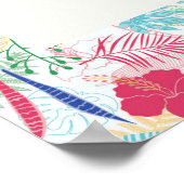 Blauer Regenwald mit blauem Rosa bei Evergreen Wed Poster (Ecke)