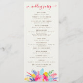 Blauer Regenwald mit blauem Rosa bei Evergreen Wed Programm (Rückseite)