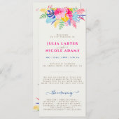 Blauer Regenwald mit blauem Rosa bei Evergreen Wed Programm (Vorne/Hinten)