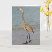 Blauer Reiher gemalte Mitteilungskarten (Gelbe Blume)