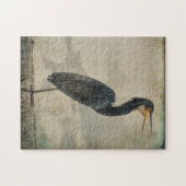 BLAUER REIHER GEMASERT PUZZLE (Horizontal)