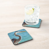 Blauer Reiher in Florida Untersetzer (Rechte Seite)