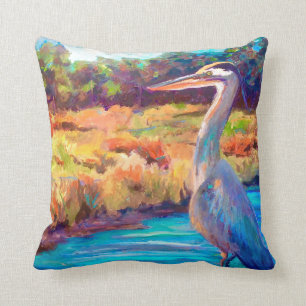 Blauer Reiher Kissen