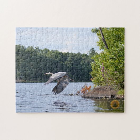 Blauer Reiher Puzzle (Horizontal)