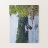Blauer Reiher Puzzle (Vertikal)