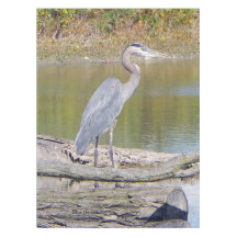 Blauer Reiher-Tischdecke