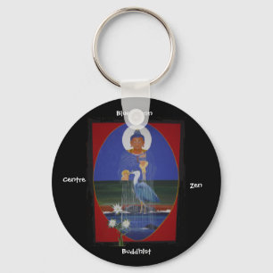 Blauer Reiherzen-Buddhist-Mitte-Schlüsselanhänge Schlüsselanhänger
