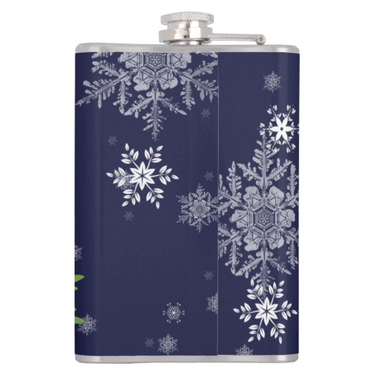 Blauer Reindeer Flachmann (Rückseite)