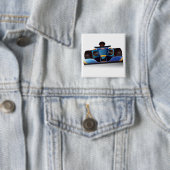 Blauer Rennwagen Button (Beispiel)