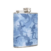 Blauer Reptil Camouflage Flask Flachmann (Rechts)