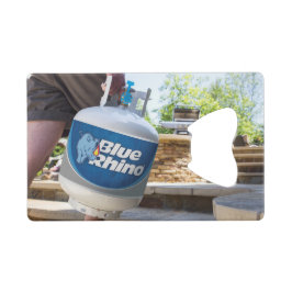 Blauer Rhino Geldbeutel Flaschenöffner