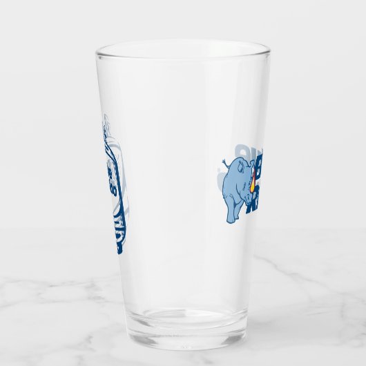 Blauer Rhino Glas (Rechts)