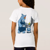 Blauer Rhino "Griller Girls" T-Shirt (Rückseite)