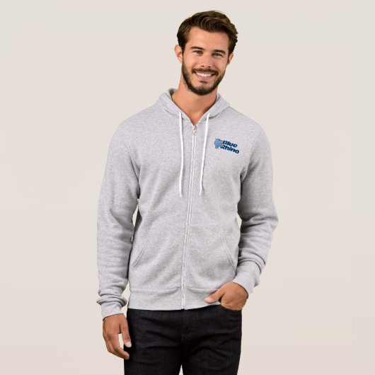 Blauer Rhino Hoodie (Vorne ganz)