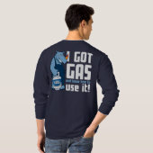 Blauer Rhino "I Got Gas" Langschlauch T-Shirt (Schwarz voll)