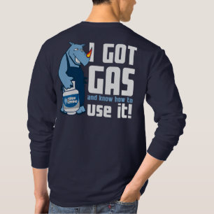 Blauer Rhino "I Got Gas" Langschlauch T-Shirt