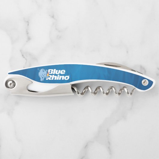 Blauer Rhino Kellnermesser (Vorderseite)