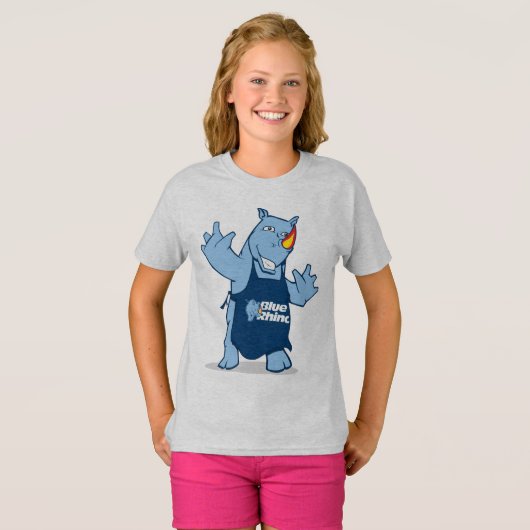 Blauer Rhino "Rhino" T-Shirt (Vorne ganz)